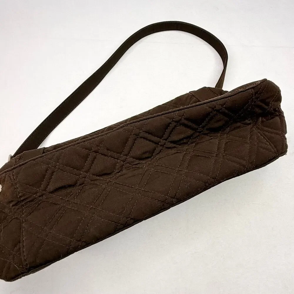 Vera Bradley Brown Quilted Shoulder Bag